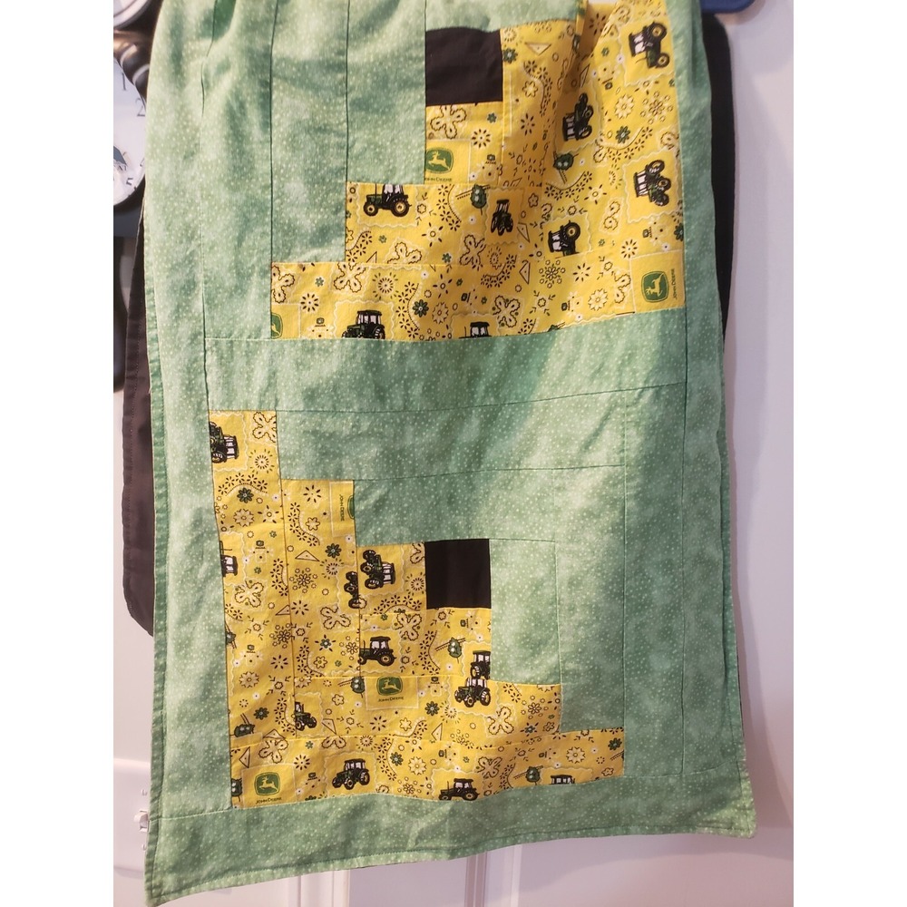 John Deere Baby Blankets Tabel Clothes Throws Set Of 2 Tractor 45" x 18" each
